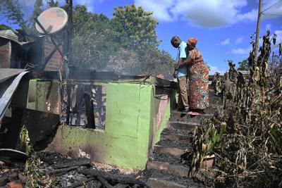 Blaze ignites while grandmother at church