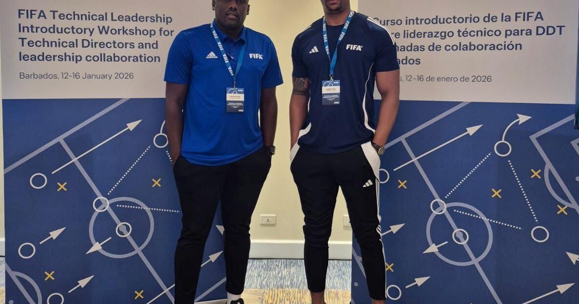 TTFA gen sec Paul, acting TD Elcock get training