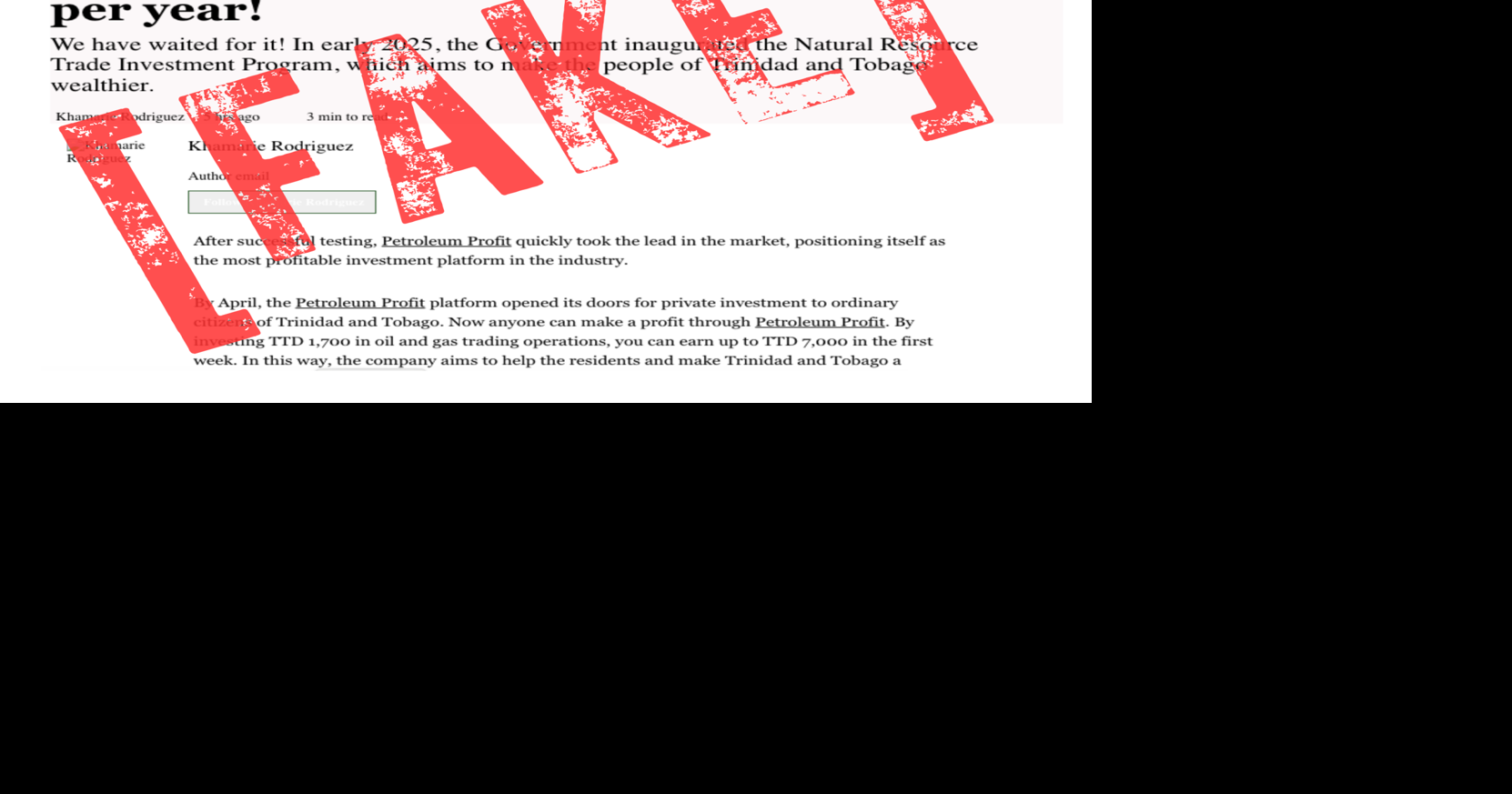 Fraudulent e-mail mimics 'Express' to scam readers