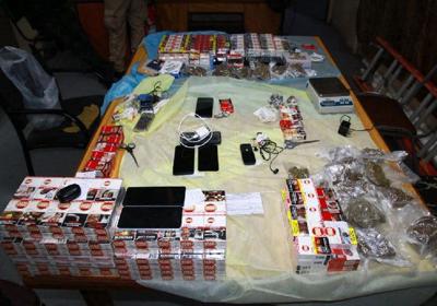 Officers find 14 phones, 285 packs of cigarettes at MSP