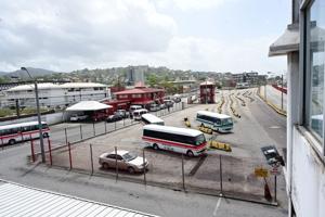 An overhead view of the City Gate Transport Hub