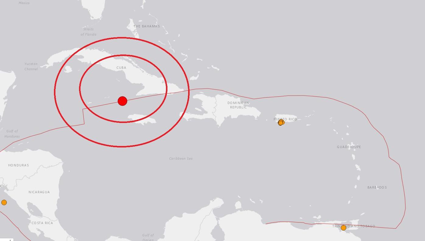Tsunami warning for Jamaica and Cuba after a 7.3magnitude