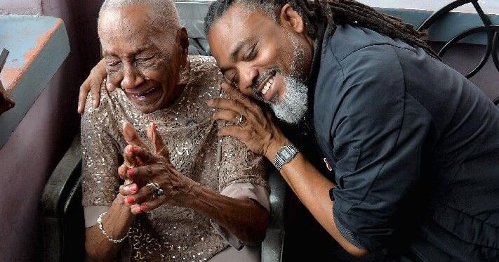 Machel shows up to 'Pardy' with 100-year-old Norma