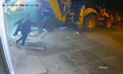 ATM ripped out by backhoe in Tobago heist