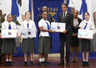 Holy Name students get laptops