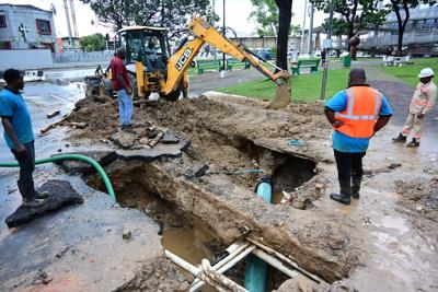 Pipeline leak leaves PoS without water