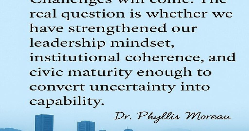 What 2026 demands from leadership, systems, and citizens