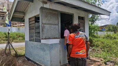 Woman’s decomposing body found in guard booth