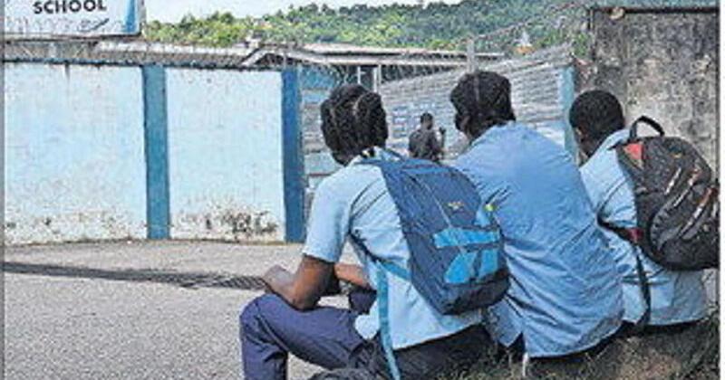 Gang symbol left after classroom burglary at Malick Secondary
