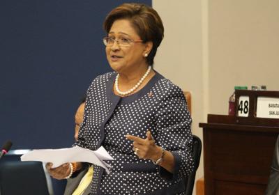 Opposition Leader Kamla  Persad-Bissessar
