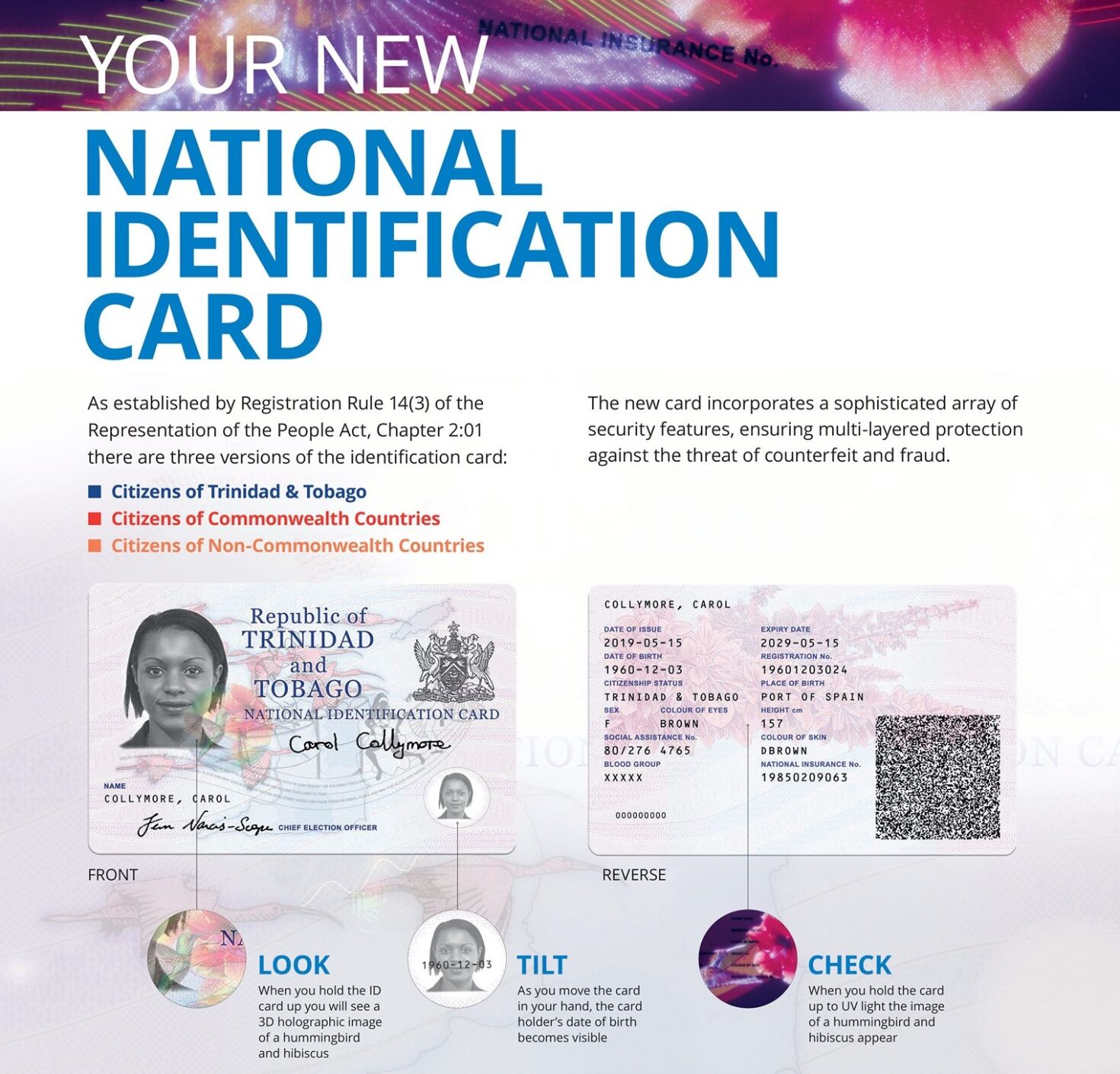 New National Identification Card Launched | News Extra ...