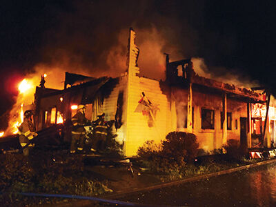 Fire Destroys Round Table Local, Round Table Weaverville California
