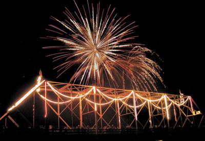 Lewiston Bridge Lighting and Fireworks