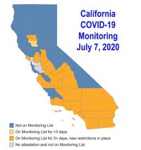California Covid 19 Monitoring July 7 2020 Triplicate Com