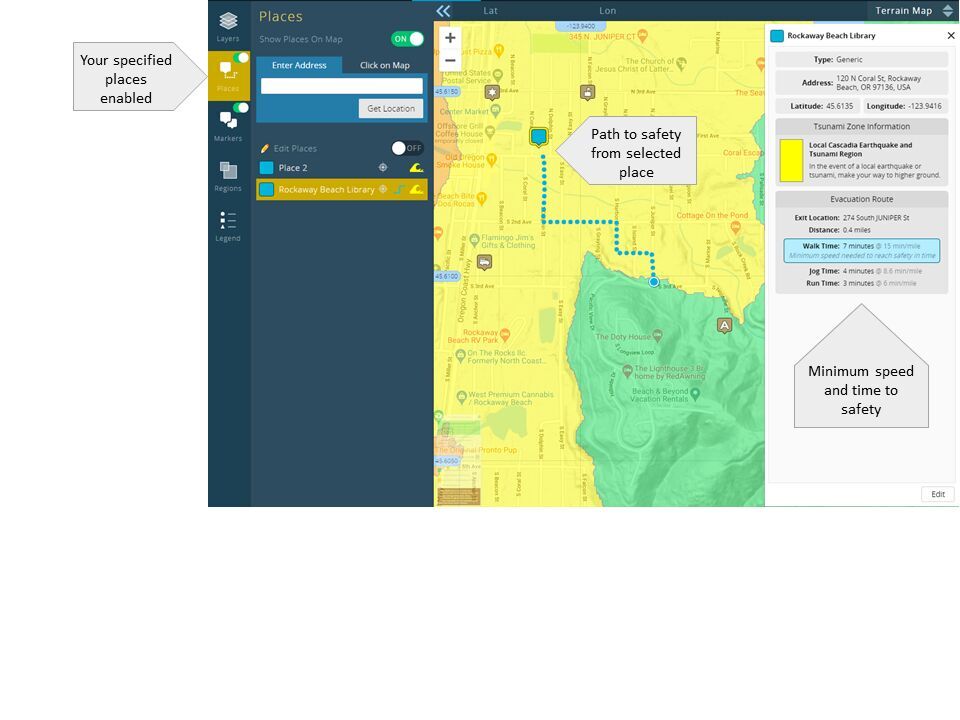 Interactive Tsunami Evacuation Maps Show Fastest Street Paths To Safety Community Triplicate Com