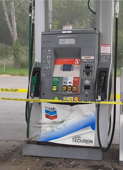 Damaged Chevron pump