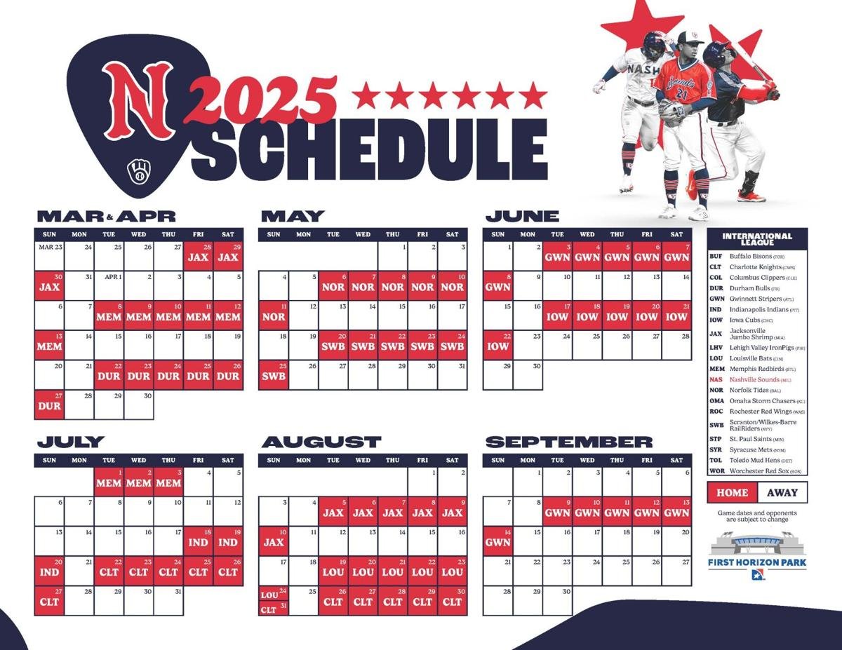 Sounds announce 2025 home schedule | Local Sports ...