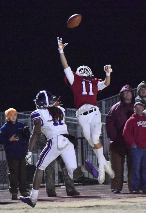 Krys Uselton leaps to catch