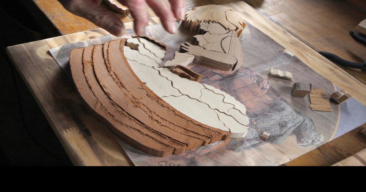 Creating art from wood Living