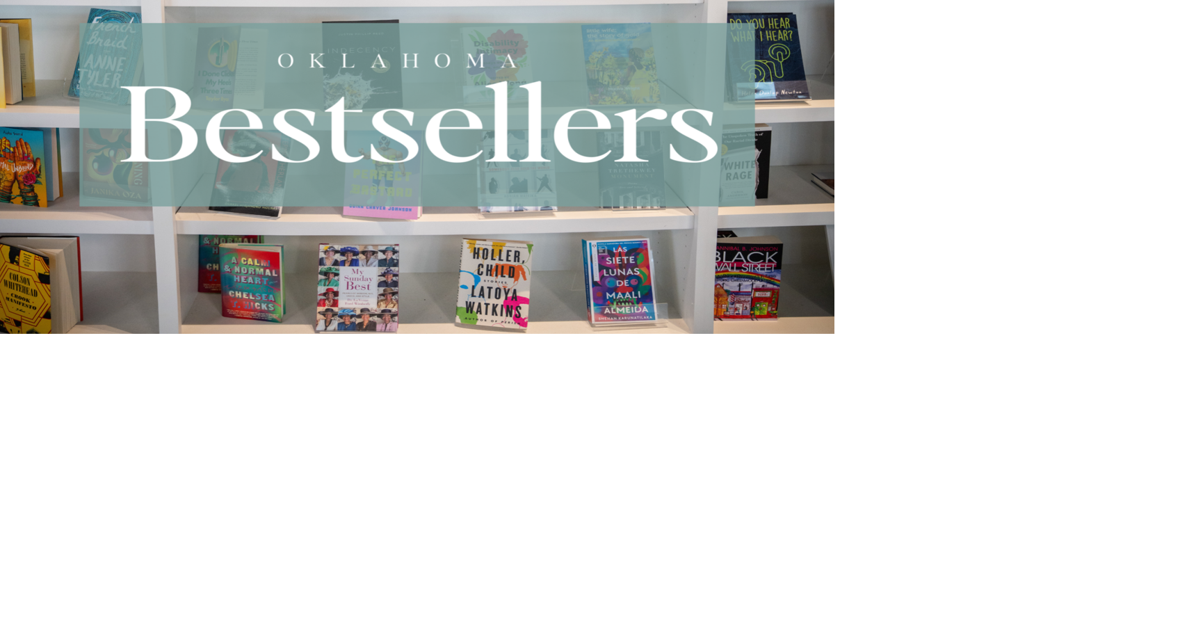 Oklahoma bestsellers: Sept. 13