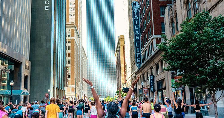 Sun Salutations: Namastreet Downtown Yoga returns June 27