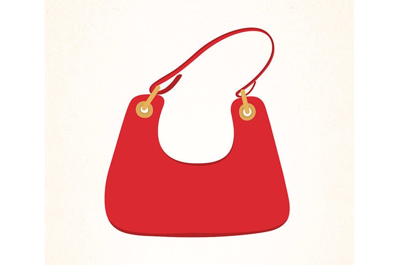 Little red handbag hotsell