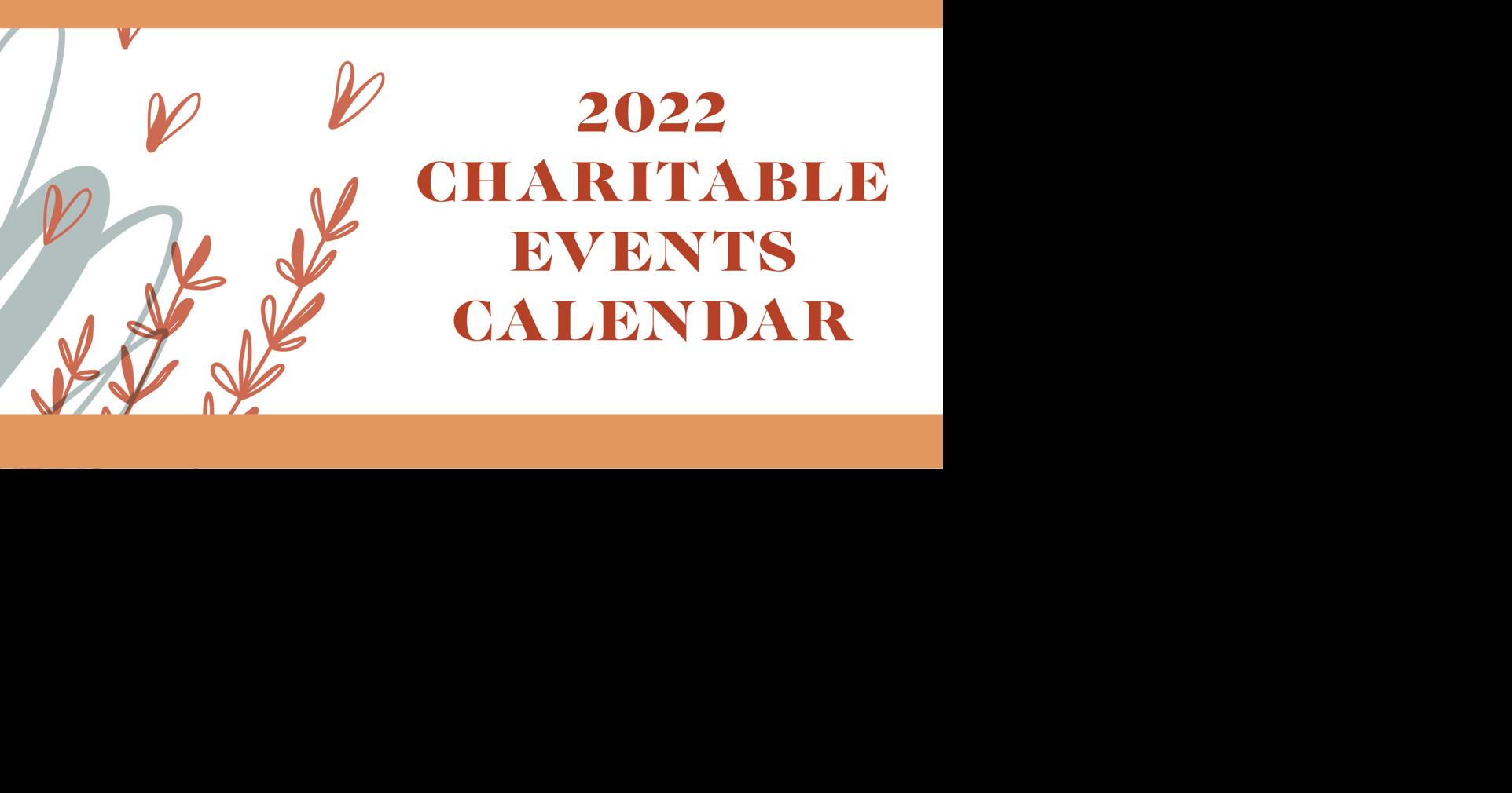 2022 Charitable Events Calendar Giving Back