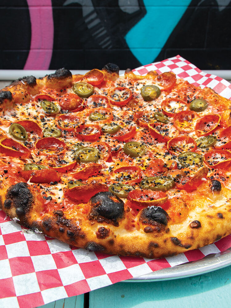 Popular pies: Dante's Woodfire Pizza at Heirloom Rustic Ales