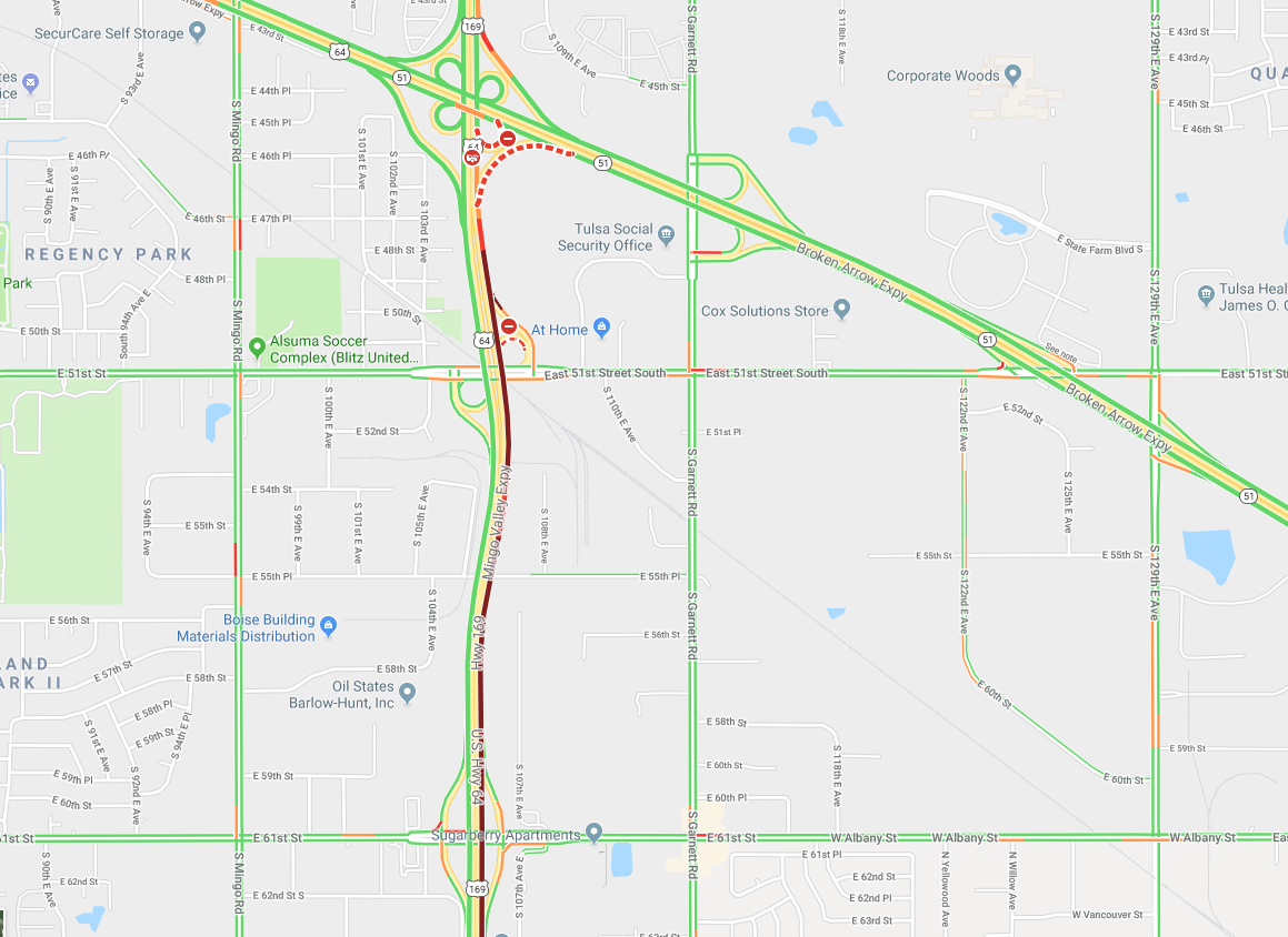 Crash in northbound lanes of U.S. 169 south of BA Expressway slowing ...