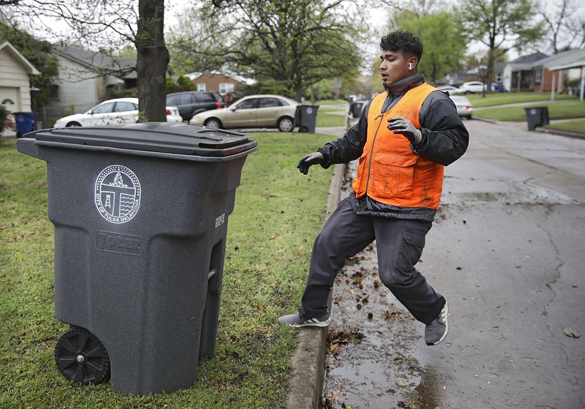 Altered Lives Safer At Home Order Means More Trash More Potential Hazards For Sanitation Workers Politics Tulsaworld Com