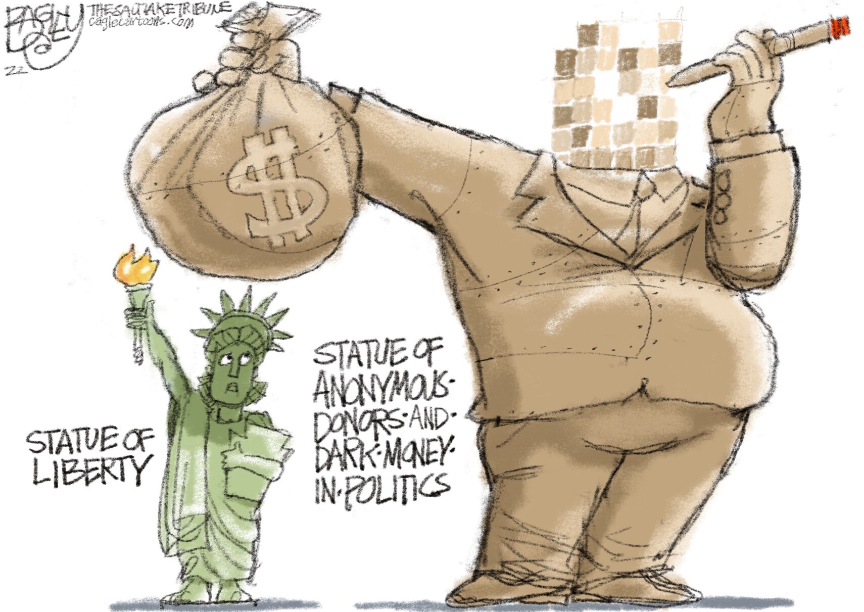 Cartoon: Statue Of Oligarchy