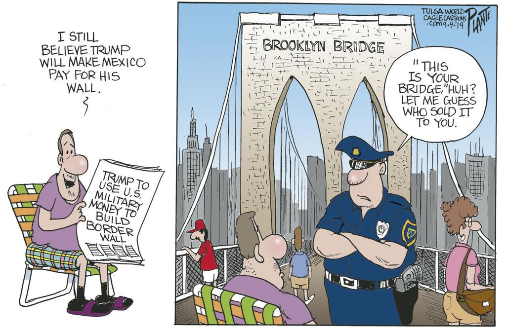 Bruce Plante Cartoon President Trump Rally In Tulsa Columnists Tulsaworld Com