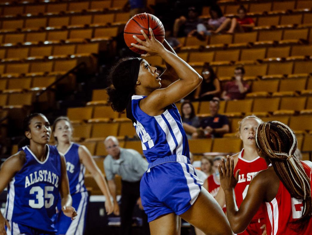 All State Girls Basketball Sand Springs Destiny Johnson Scores 7