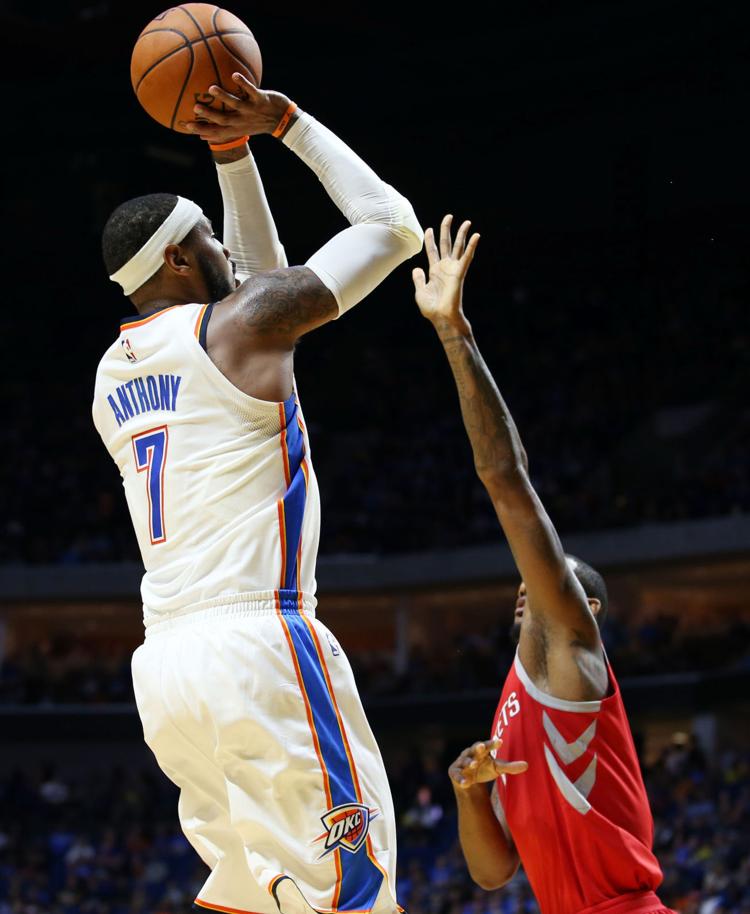 Carmelo Anthony makes Thunder debut in opener against his ...