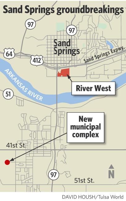 Sand Springs breaks ground on municipal complex retail development