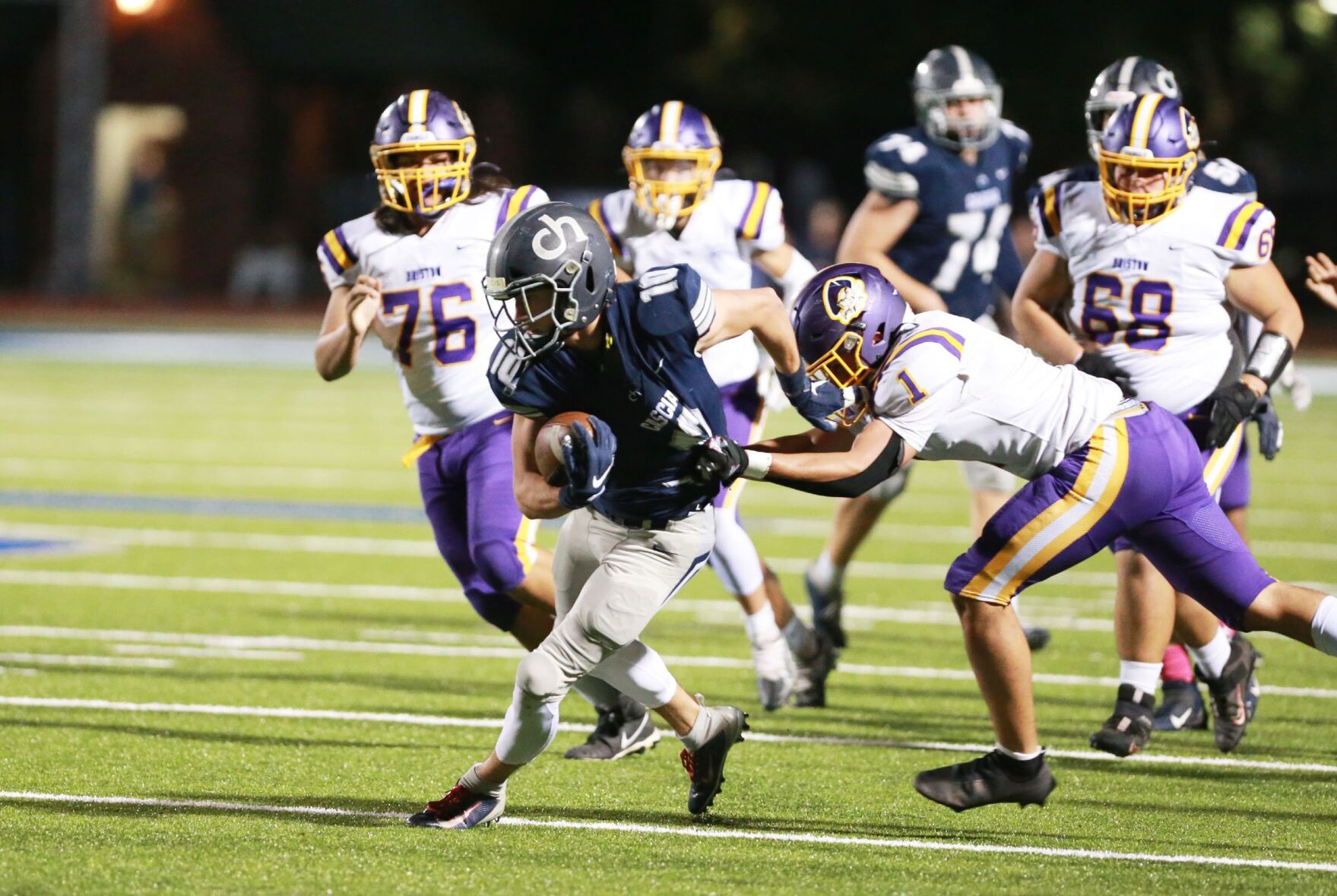 Photos: Cascia Hall tops Bristow, 56-22