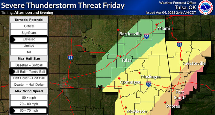 Ongoing storms in Oklahoma prompt flooding concerns, April 4