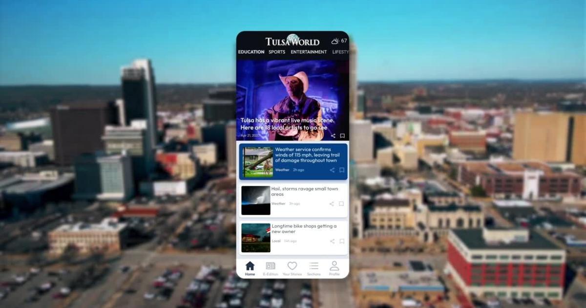 The new Tulsa World app offers personalized features. Download it today.
