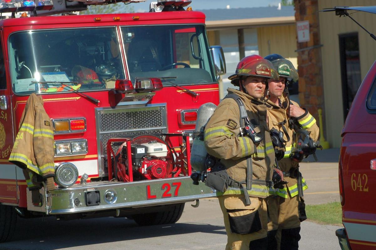 Firefighter treated for smoke inhalation after fire at north Tulsa