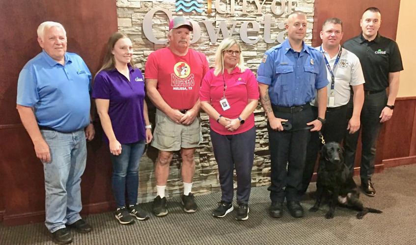 Coweta council celebrates rescue dog retirement