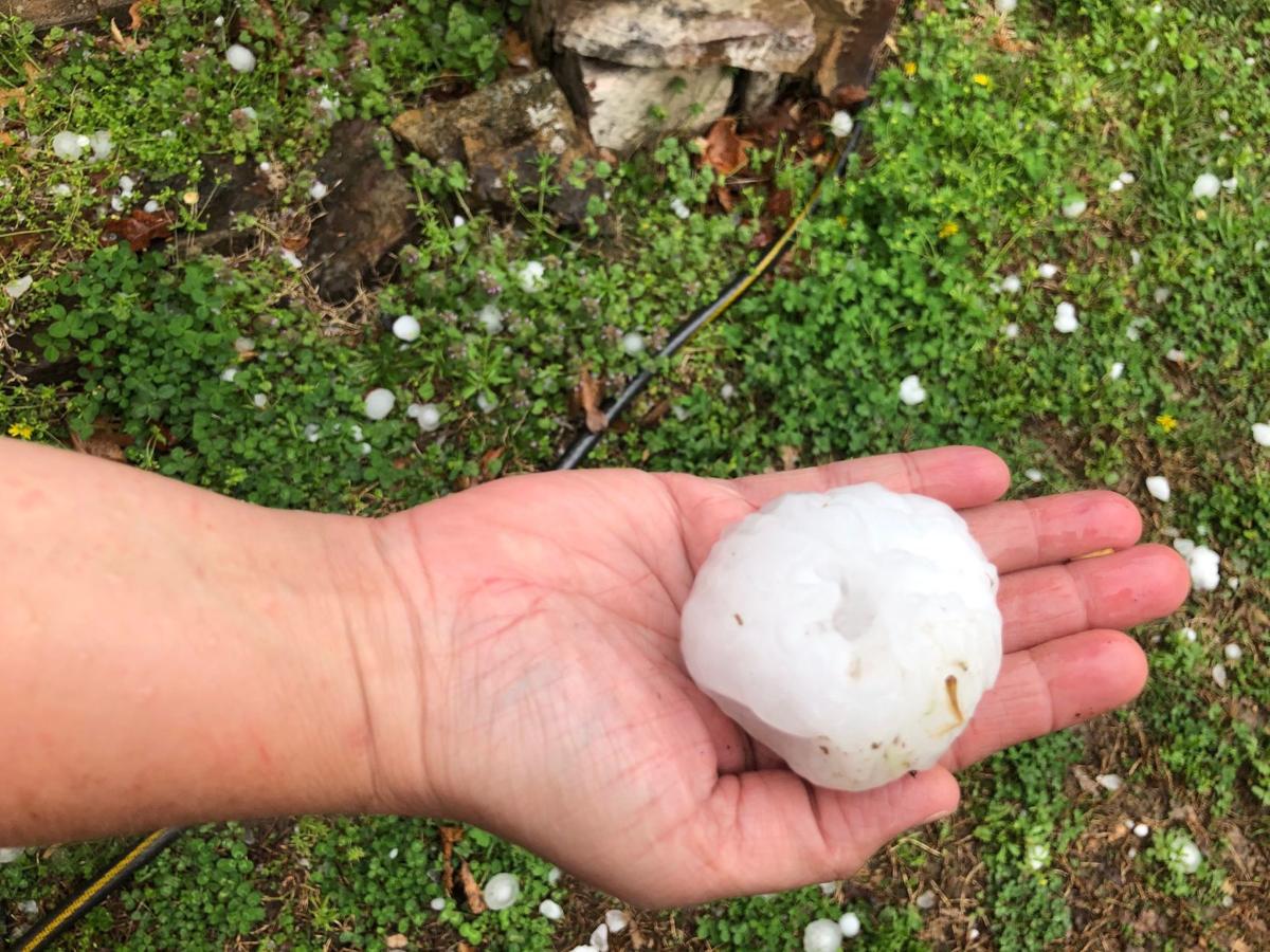 Video: Baseball-sized hail hits Oklahoma | State and ...