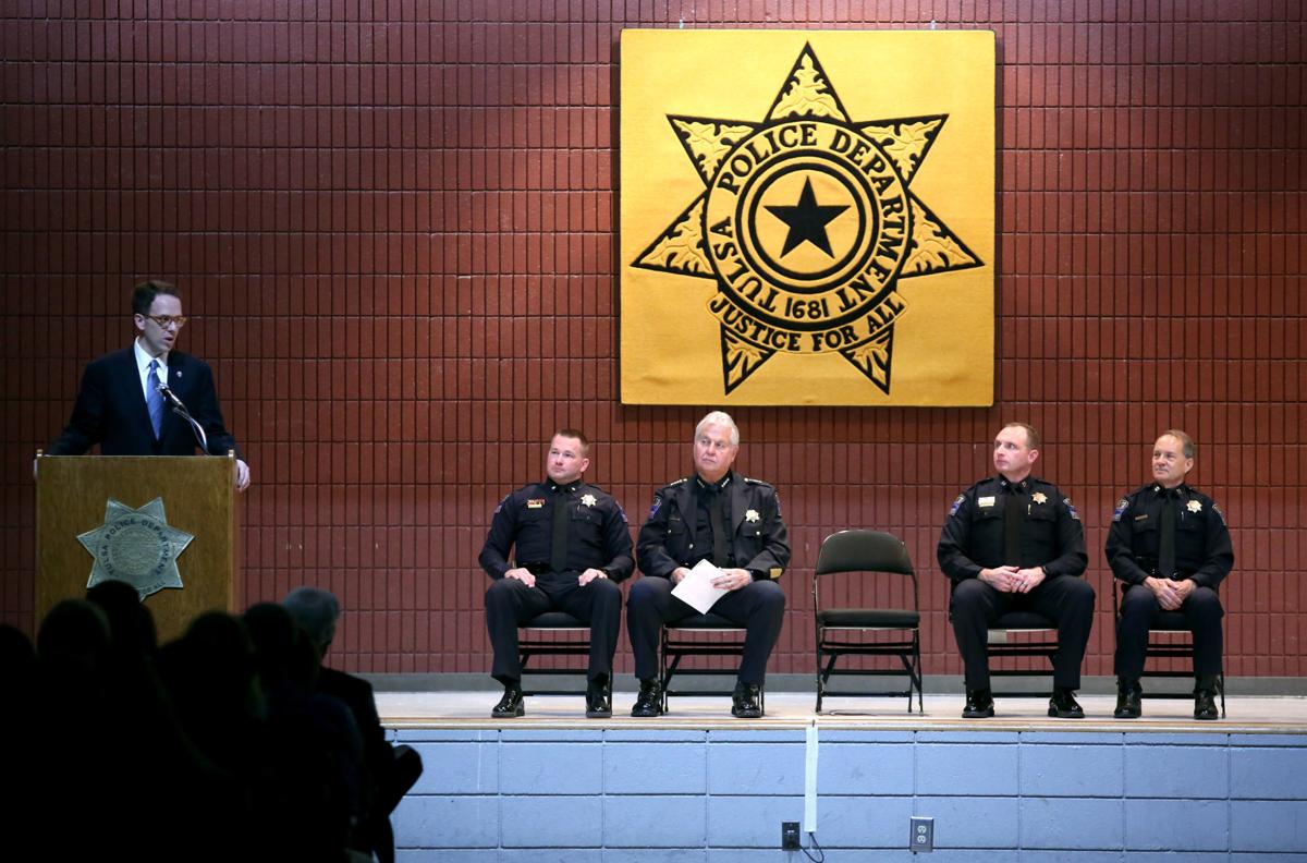 Police officer swearing in speech picture