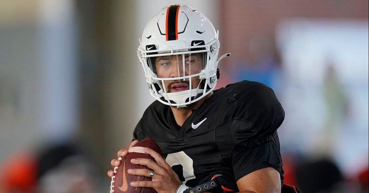 OSU quarterback Spencer Sanders on relationship with position coach Tim