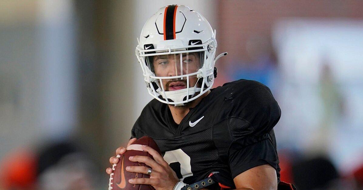 OSU quarterback Spencer Sanders on relationship with position coach Tim ...