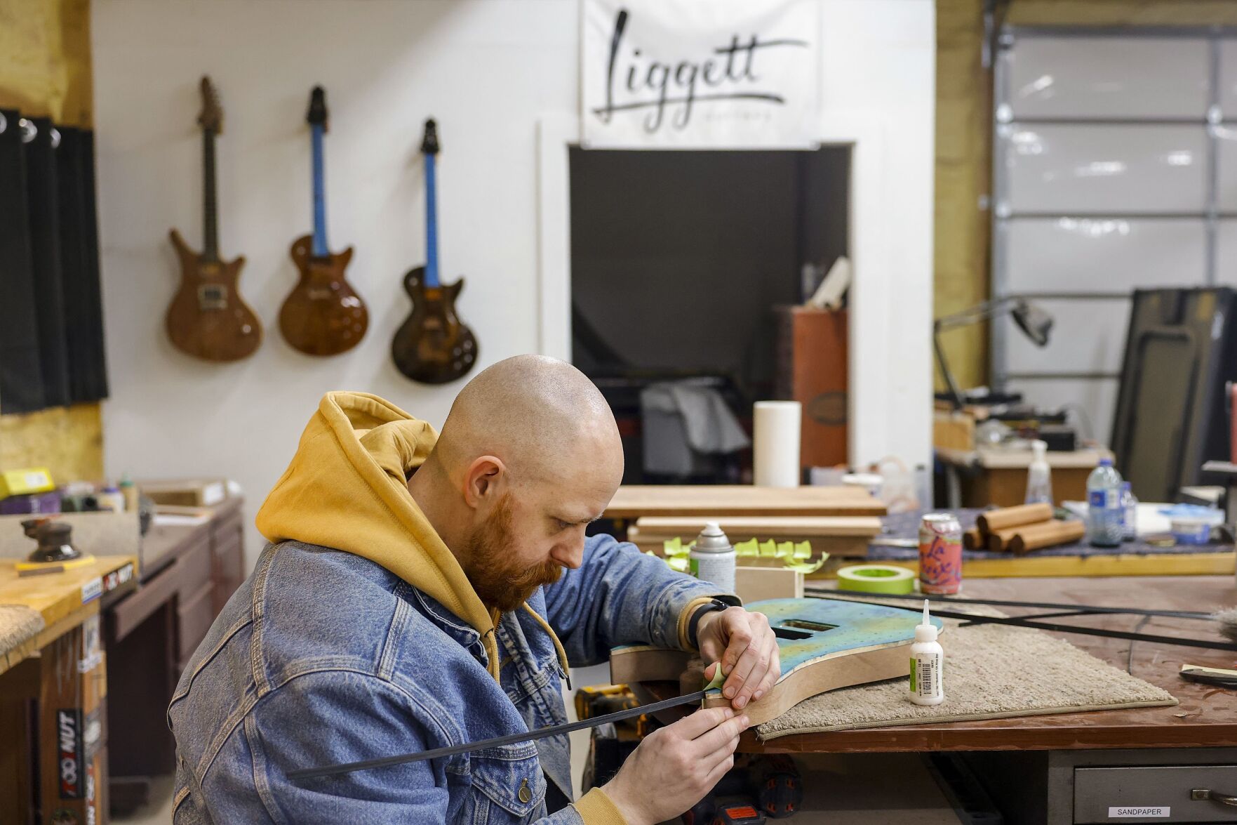 Custom creations: Owasso resident Ben Liggett crafts guitars and