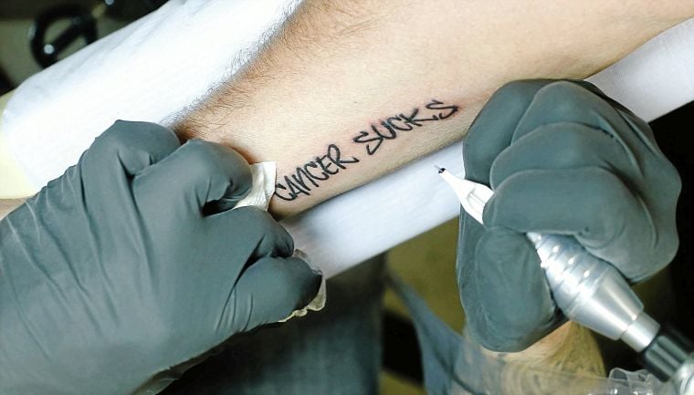 24-hour tattoo marathon raises $6,000-plus for Cancer Sucks