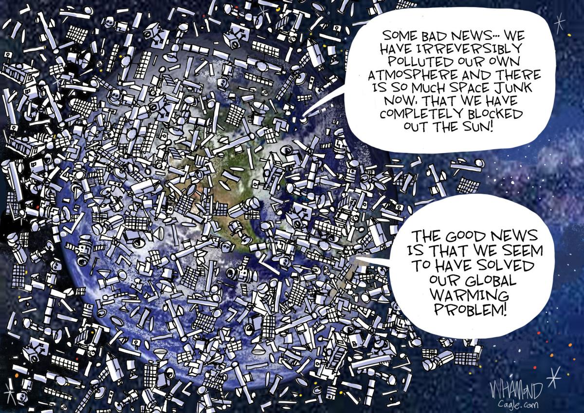 Cartoon: Space junk solution