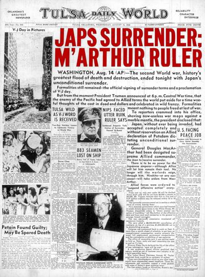 Throwback Tulsa Showers Of Confetti Heralded V J Day In Tulsa