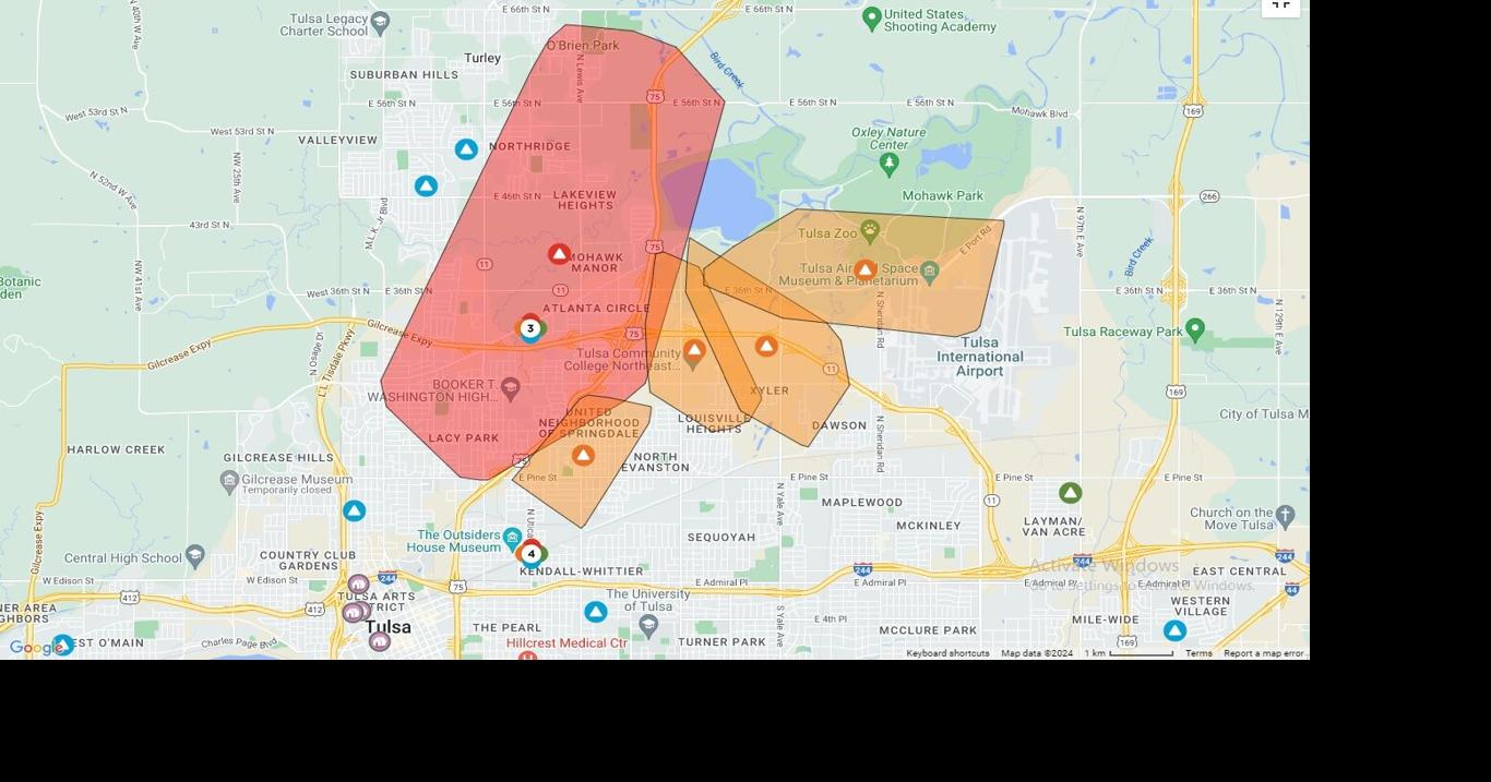 Power outage affecting thousands in north Tulsa