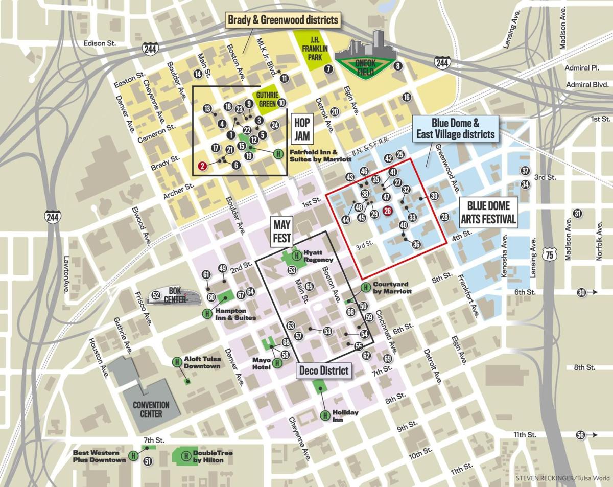 Find your map to downtown's restaurants, bars and shops | Downtown